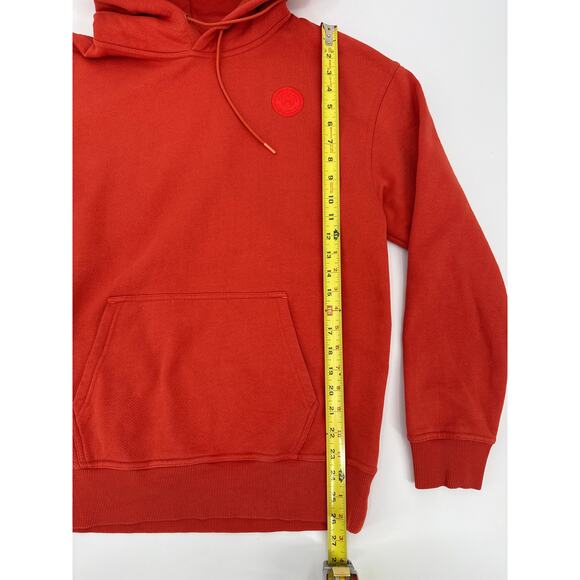 Scotch & Soda Orange Felpa French Terry Hoodie Soft Cotton Blend Size Medium - Picture 8 of 9